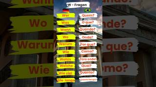 🇩🇪 WFragen auf Deutsch und ihre Bedeutung auf Portugiesisch 🇩🇪Aprender as quotWFragenquot é essencial [upl. by Kcub]