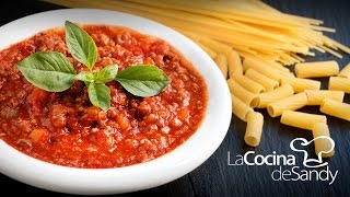 Salsa Boloñesa y secretos de las salsas de tomate casera para pastas [upl. by Emeline]