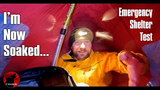 It Got Dangerous and I Had to Bail  Testing the Bothy Bag Emergency Shelter in an Ice Storm [upl. by Eiggep]