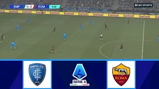 EMPOLI VS AS ROMA  SERIE A 20232024  FOOTBALL LIFE 2024 [upl. by Nireves88]