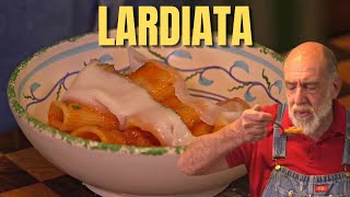 RIGATONI LARDIATI con sugo di pomodoro e LARDO in varie consistenze Le ricette di Giorgione [upl. by Hetti]