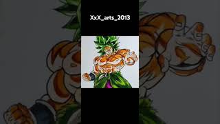 how to draw broly the legendary from Dragon Ball Z anime drawing broly goku gageta arts [upl. by Robby605]