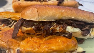 Classic Philly Cheesesteak Sandwich How To Make [upl. by Orthman]