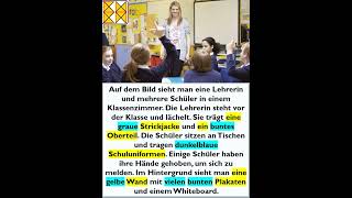 GAST  DTZ  B1  Bildbeschreibung b1 deutsch lernen dtz german liebe dtb grammatik [upl. by Woodcock]