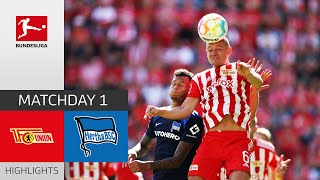 Union Berlin  Hertha Berlin 31  Highlights  Matchday 1 – Bundesliga 202223 [upl. by Enalb]