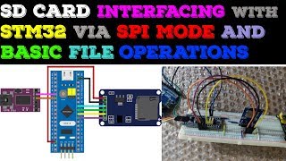 SD CARD using SPI in STM32  CubeIDE  File handling  uart [upl. by Ardie787]