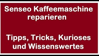 Senseo reparieren  Blinkt trotz vollem Wassertank  Reparatur Anleitung für Wasser Tank [upl. by Assilav]