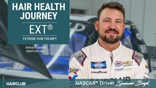 Hair Regrowth Journey with NASCAR champ  EXT Extreme Hair Therapy [upl. by Legir]