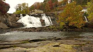 Great Falls on Falls Mountain Rd by Falls Village in Fall [upl. by Cherianne]