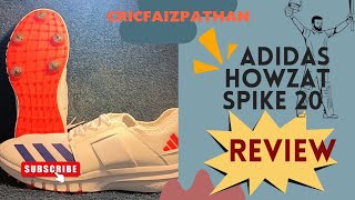 ADIDAS HOWZAT SPIKE20 REVIEW💯 Affordable spike shoes  under 3000 [upl. by Ajroj]