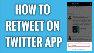 How To Retweet On Twitter App [upl. by Kazimir554]