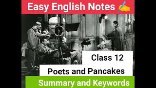 Poets and Pancakesclass 12NCERTEnglish LiteratureCBSEUP Board [upl. by Annhej]