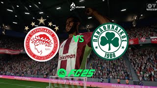 Olympiacos vs Panathinaikos  EA SPORTS FC 25 [upl. by Aksehcnarf]