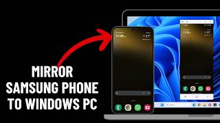 How to Mirror and Use Samsung Phone on Windows PC Wirelessly [upl. by Richma]