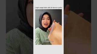 Login page kalo ada di dunia nyata IT itmemes contentcreator meme skit videolucu comedyskit [upl. by Ellehcirt671]