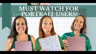 How to Use the Portrait Planner  OMG Planners with Laurel Denise [upl. by Caryn813]