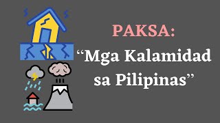 QRT1 I MGA KALAMIDAD SA PILIPINAS [upl. by Nnil]