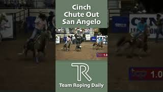 Kaleb Driggers and Junior Nogueira Win San Angelo Cinch Chute Out Team Roping [upl. by Ojeibbob]