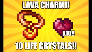 Terraria 1449 Lava Charm Seed With 10 Life Crystals For Nintendo Switch And Mobile Platforms [upl. by Ama492]