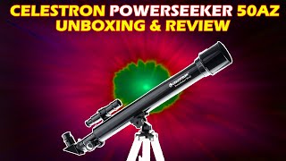 Celestron Powerseeker 50AZ unboxing and review [upl. by Buck]