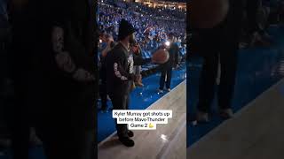 Kyler Murray taking shots before MavsThunder Game 2 👏 [upl. by Mellman]