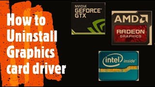 How to uninstall Graphics card drivers NvidiaAMDIntel Using quotDDUquot [upl. by Haimrej]