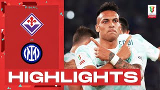 FiorentinaInter 12  Inter lift the trophy Goals amp Highlights  Coppa Italia Frecciarossa 202223 [upl. by Cutcheon523]