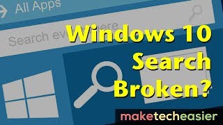 Windows 10 Start Menu Search Not Working Here’s the Fix [upl. by Uzial]