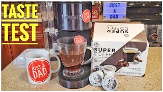 REVIEW Super Coffee Kitu 2X Caffeine Dark Roast KCup Keurig KSupreme Plus Smart Maker Taste Test [upl. by Frans]