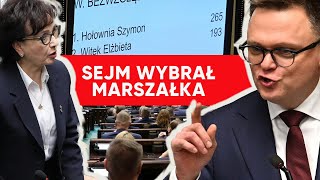 Pierwsza porażka PiS Sejm wybrał marszałka [upl. by Ellehsor]