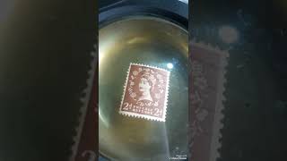 United Kingdom 19521965 half pence stamp showing portrait of Queen Elizabeth 2nd [upl. by Cecily]