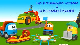 Leo il camioncino Curioso e i Mezzi Speciali  Compilation Cartoni animati [upl. by Beutler226]