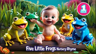 Five Little Speckled Frogs 🐸  Fun Counting Song for Kids  Nursery Rhymes amp Preschool Learning [upl. by Assilaj966]