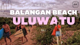 Balangan Surf Beach Uluwatu  BALI walking tour 4K 2024 [upl. by Saucy37]