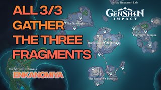 Gather the Three Fragments  Puzzles Guide  Enkanomiya Region  Genshin Impact 24 [upl. by Nerine]