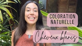 Comment teindre ses cheveux blancs naturellement   Teinture naturelle sans produits chimiques [upl. by Foushee]