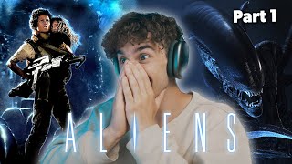 EASILY my NEW fav movie  ALIENS 1986 REACTION FIRST TIME WATCHING [upl. by Syck]