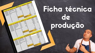 Aprenda a fazer Ficha Técnica para receitas de panificação e confeitaria [upl. by Cassiani]