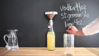 How to make a French Gimlet Bottled Cocktail No 007 [upl. by Annis]