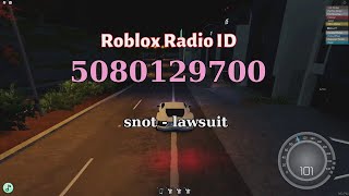 Snot  lawsuit Roblox Radio CodesIDs [upl. by Llemert]