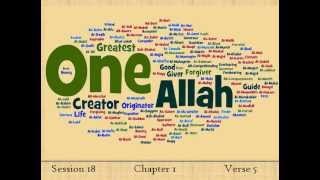 Session 18  Chapter 1  Verse 5b Al Fatiha English Quran Tafseer [upl. by Nyleuqcaj]