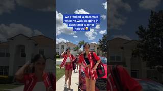 BLUETOOTH SPEAKER PRANK AT SCHOOL🤫 prank fun biden school teacher bluetooth jbl funny fyp [upl. by Yddur38]