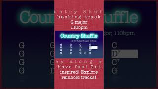 Country Shuffle Slow version backing track for Guitar in G major 110bpm Enjoy [upl. by Yerfej749]