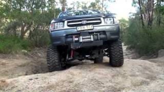 Toyota IFS Hilux with 4quot Stage 7 Lift Kit  Sheiks 1998 Hilux Clip 04 [upl. by Imekawulo]