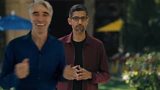 Craig Federighi Runs to GoogleIO [upl. by Rajewski]