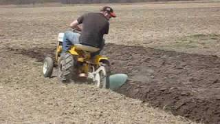 Plowing w Cub Cadet 73 amp a 10quot Plow [upl. by Bopp138]