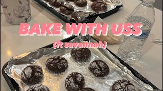 BAKING CHOCOLATE CRINKLE COOKIES [upl. by Ennovehc]