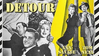 Detour Full Movie  Noir FT Tom Neal amp Ann Savage [upl. by Rialb637]