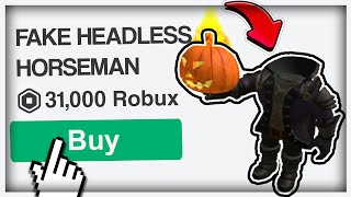 Roblox Fake Headless Scam [upl. by Eednim]