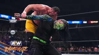 MASSIVE Quarterfinals Bout Samoa Joe vs Jeff Hardy for the first time in AEW  9823 AEW Rampage [upl. by Dorree645]